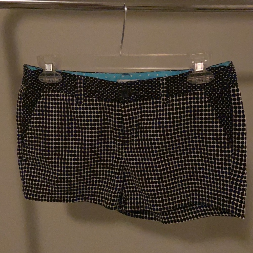 NEW Merona Black and White Chino Shorts Size 4